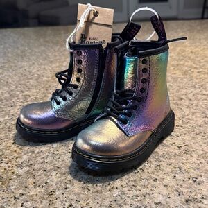 Dr. Martens Holographic Lace-Up Boots
